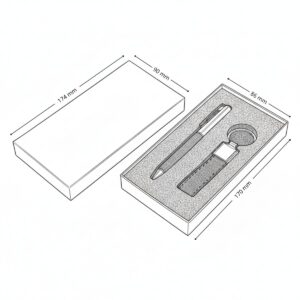 Set kalani: bol&iacute;grafo y llavero personalizable, vista 2