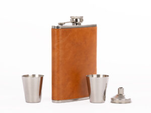 Set petaca + vasitos oxford personalizable, vista 2