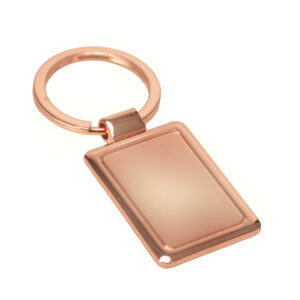 Llavero rectangular encobrizado Cupra personalizable