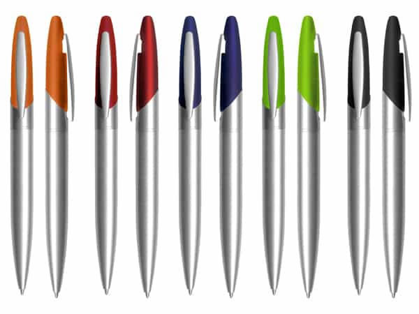 Bolígrafo metálico bicolor