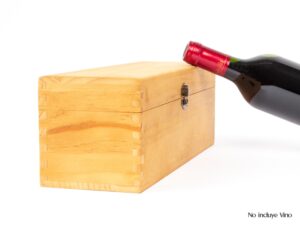 Caja de Madera Natural para Vino asp-18-2