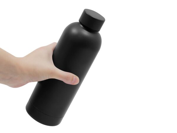 Inox botella termica de acero inoxidable 500ml negro 3