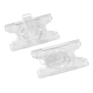 Porta credencial con clip personalizable, vista 2