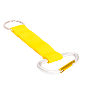 Llavero mosquetón 27 Llavero mosquetón personalizable, color amarillo