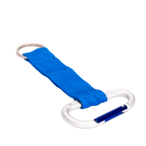 Llavero mosquetón 21 Llavero mosquetón personalizable, color azul