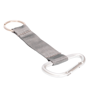 Llavero mosquetón 19 Llavero mosquetón personalizable, color gris