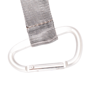 Llavero mosquetón 20 Llavero mosquetón personalizable, color gris
