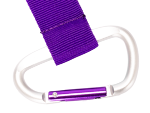 Llavero mosquetón 35 A16 morado mosqueton 1