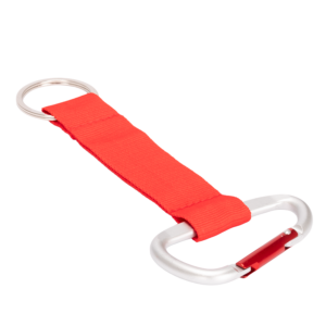 Llavero mosquetón 23 Llavero mosquetón personalizable, color rojo