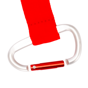 Llavero mosquetón 24 Llavero mosquetón personalizable, color rojo