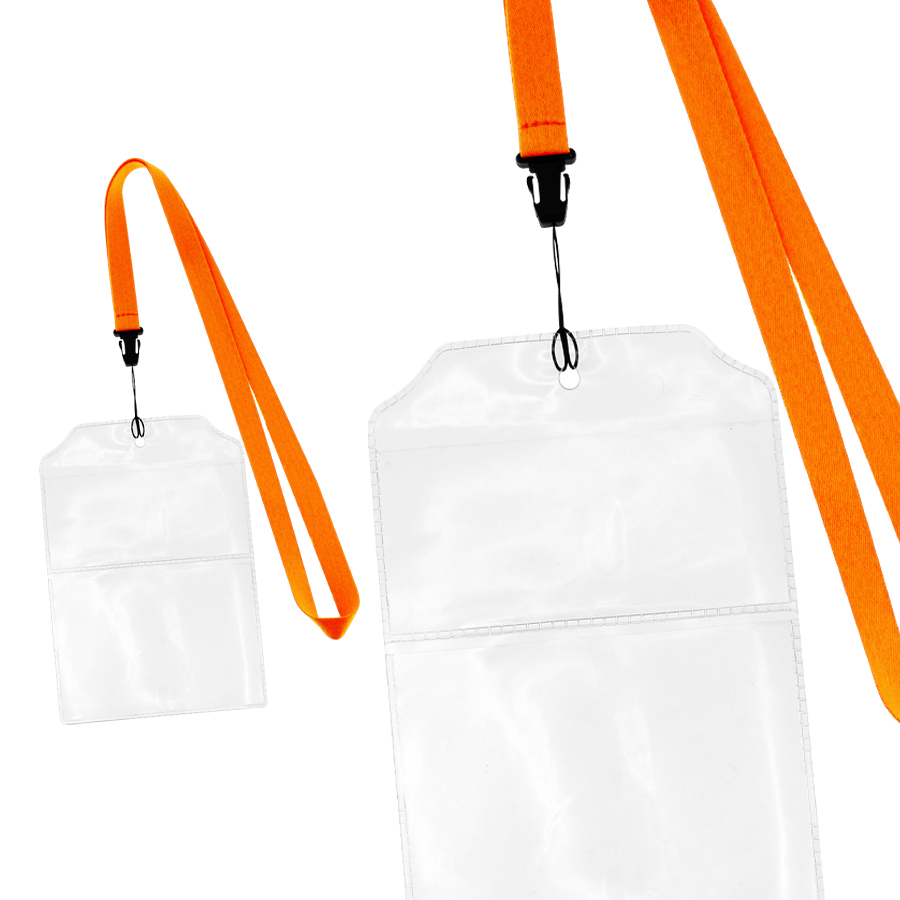 Lanyard con porta credencial 4 Lanyard con porta credencial personalizable, vista 4