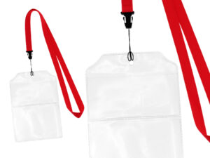Lanyard con porta credencial 11 Lanyard con porta credencial personalizable, vista 3