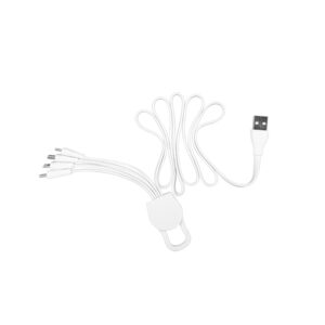 Multicargador blanco personalizable, vista 2