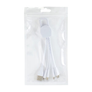 Multicargador blanco personalizable, vista 4
