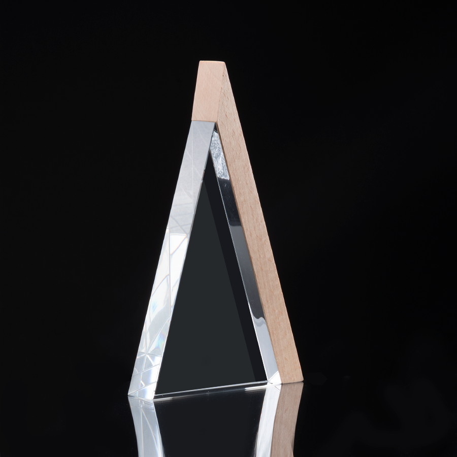 Trofeo Galvano de Madera y Cristal Triangle 3 Trofeo Galvano de Madera y Cristal Triangle - Imagen 3