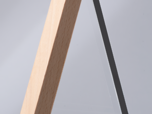 Trofeo Galvano de Madera y Cristal Triangle 15 A64 0000 2 2