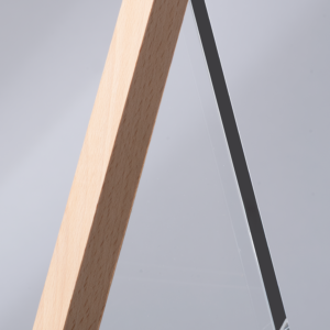 Trofeo Galvano de Madera y Cristal Triangle personalizable, vista 6
