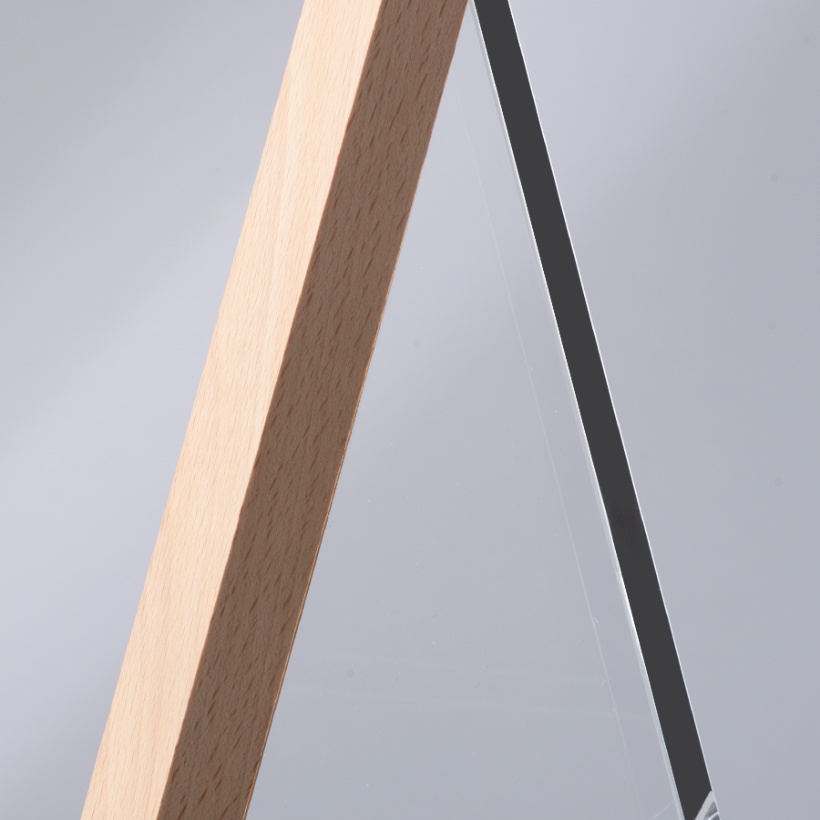 Trofeo Galvano de Madera y Cristal Triangle 6 Trofeo Galvano de Madera y Cristal Triangle - Imagen 6