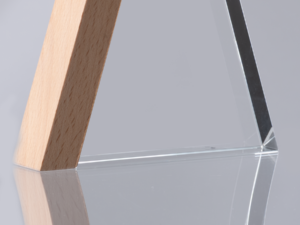 Trofeo Galvano de Madera y Cristal Triangle 17 A64 0000 4 2