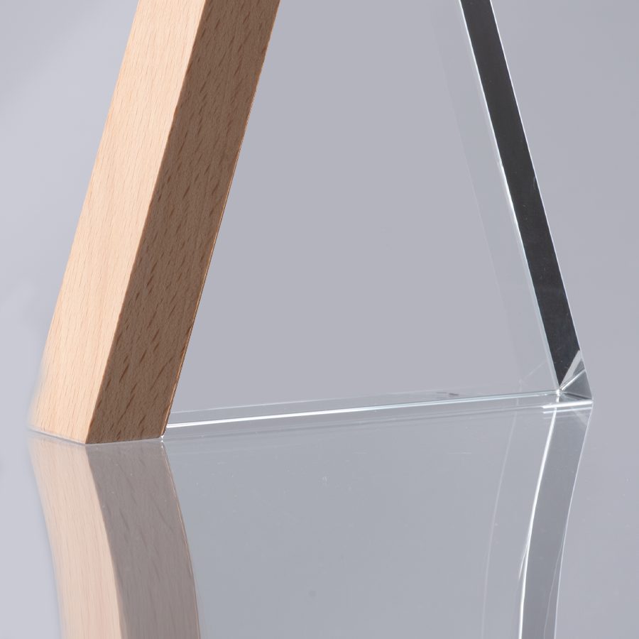 Trofeo Galvano de Madera y Cristal Triangle 8 Trofeo Galvano de Madera y Cristal Triangle - Imagen 8