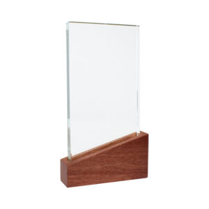 Trofeo Galvano de Madera y Cristal Lido - Imagen 3