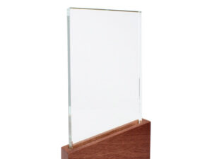Trofeo Galvano de Madera y Cristal 