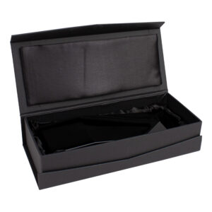 Trofeo de cristal negro personalizable, vista 3