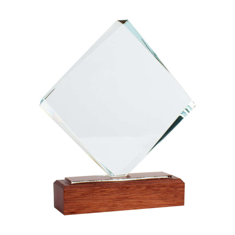 Trofeo galvano de madera y cristal 3 Trofeo galvano de madera y cristal - Imagen 3