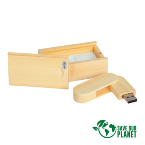 Pendrive 64gb de bamboo personalizable