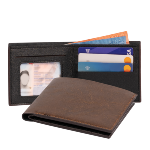 Billetera económica de eco-cuero denver personalizable