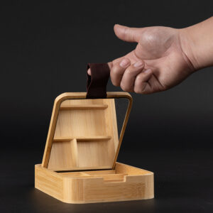 Caja organizadora de bamboo con espejo - Imagen 17