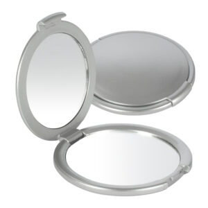 Espejo plateado doble personalizable
