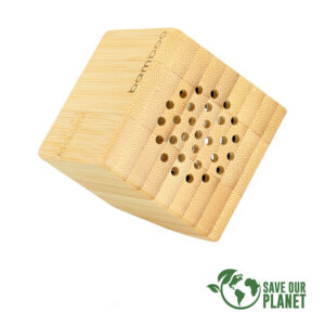 Parlante bamboo usb personalizable