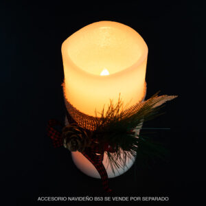 Vela LED 15x7.3cm personalizable, vista 5