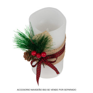 Vela LED 15x7.3cm personalizable, vista 6