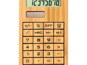 Calculadora solar de bamboo