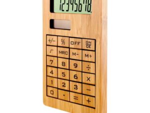 Calculadora solar de bamboo 7 B54 C
