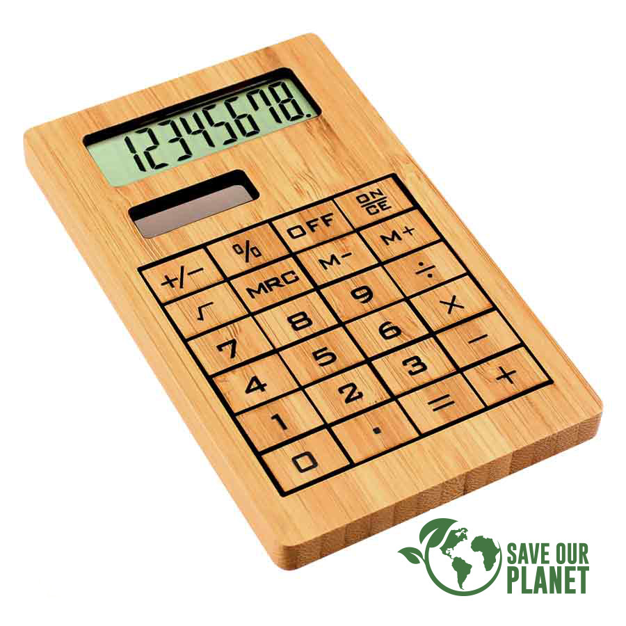 Calculadora solar de bamboo 5 Calculadora solar de bamboo - Imagen 5