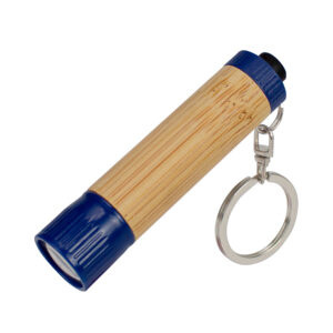 Llavero Linterna Bamboo 12 Llavero-linterna LED cuerpo bamboo personalizable, vista 3