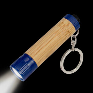 Llavero Linterna Bamboo 11 Llavero-linterna LED cuerpo bamboo personalizable, vista 2