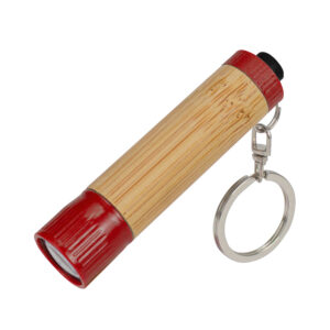 Llavero Linterna Bamboo 15 Llavero-linterna LED cuerpo bamboo personalizable, vista 6