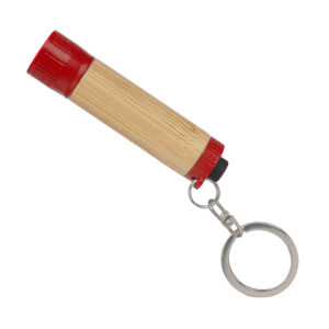 Llavero Linterna Bamboo 16 Llavero-linterna LED cuerpo bamboo personalizable, vista 7