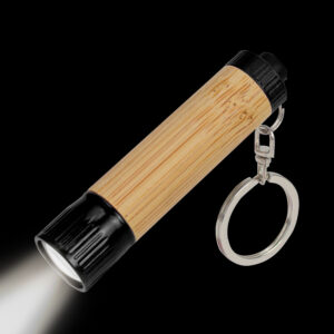 Llavero Linterna Bamboo 17 Llavero-linterna LED cuerpo bamboo personalizable, vista 8