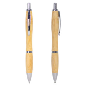 Bolígrafo ecológico de bamboo 3 Bolígrafo ecológico de bamboo personalizable, vista 2