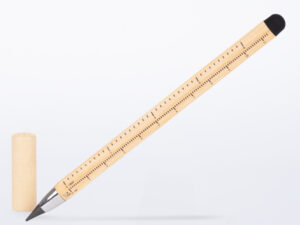 Lápiz de Bamboo con punta Tungsteno, Puntero Touch-Screen y regla de medir