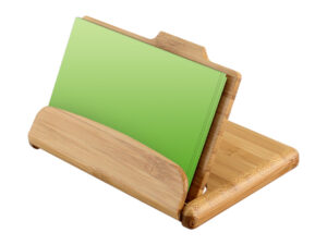 Tarjetero de bamboo 5 Tarjetero de bamboo personalizable, vista 2