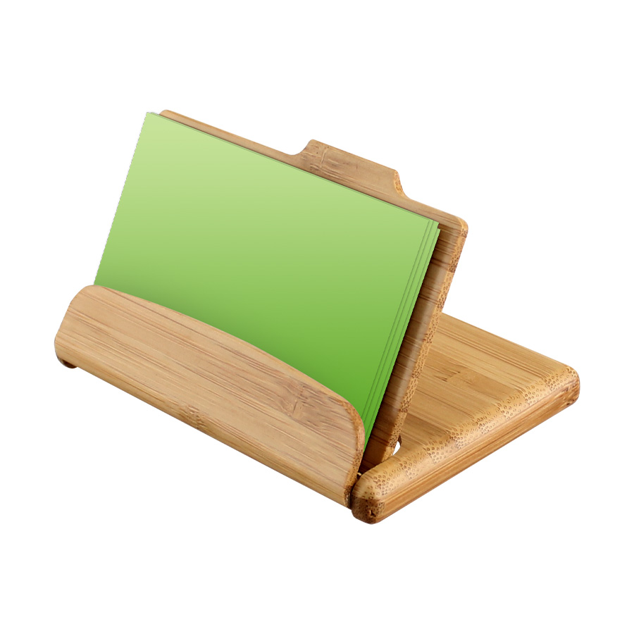 Tarjetero de bamboo 2 Tarjetero de bamboo personalizable, vista 2