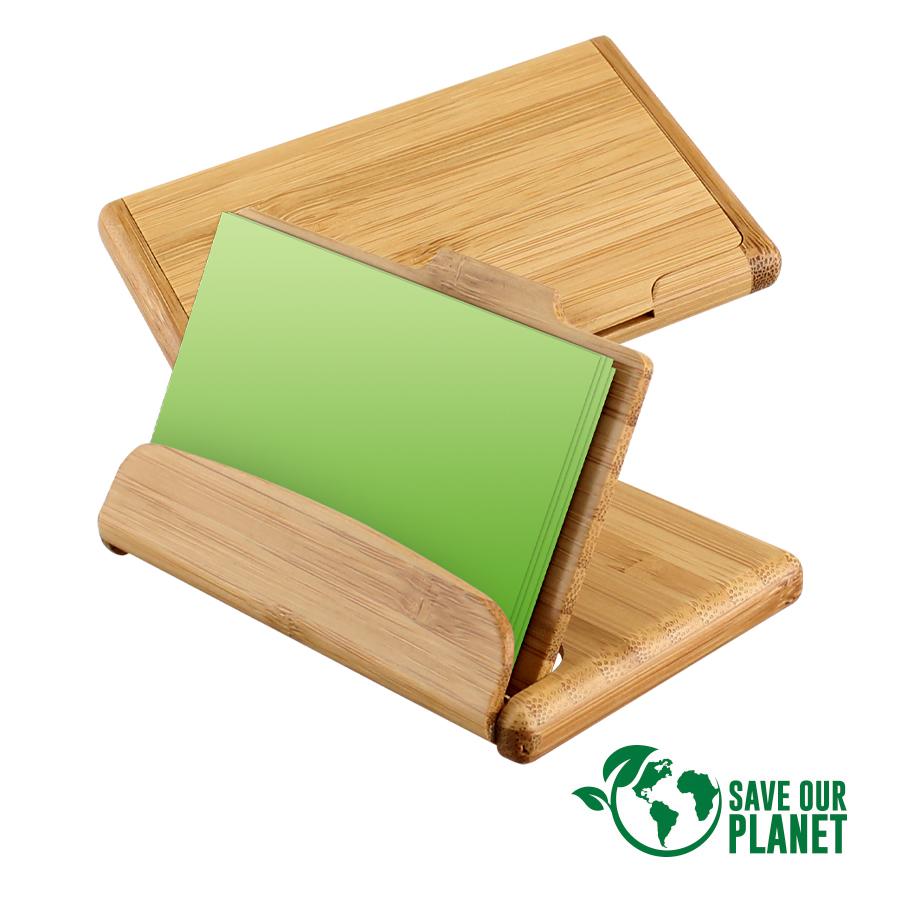 Tarjetero de bamboo 1 Tarjetero de bamboo personalizable
