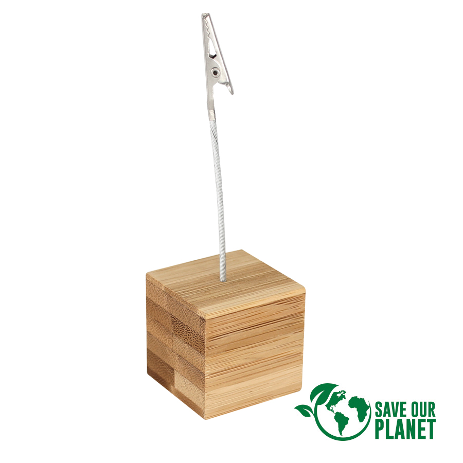 Memo clip bamboo 1 Memo clip bamboo personalizable