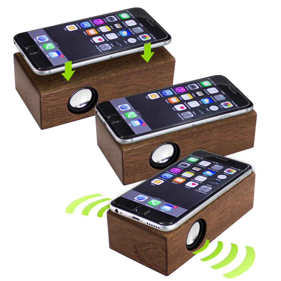 Parlante Grande Inducción Madera Nogal 1 Parlante Grande Inducción Madera Nogal